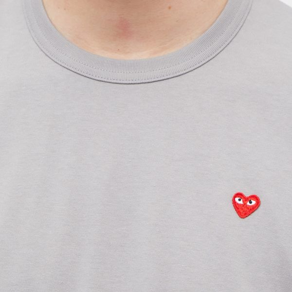 Comme des Garcons Play Long Sleeve Small Red Heart Bi-Colour