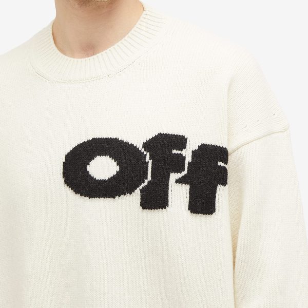 Off-White Logo Crew Knit