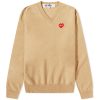 Comme des Garçons Play Invader Heart V-Neck Knit