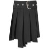 Off-White Pleated Asymetric Skirt