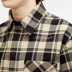 Off-White Logo Check Flannel Shirt