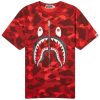 A Bathing Ape Color Camo Shark T-Shirt