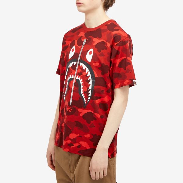 A Bathing Ape Color Camo Shark T-Shirt