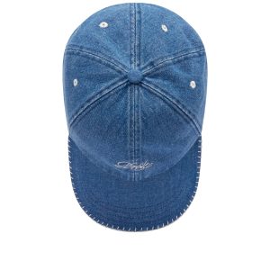 Drôle de Monsieur Embroiderd Logo Denim Cap