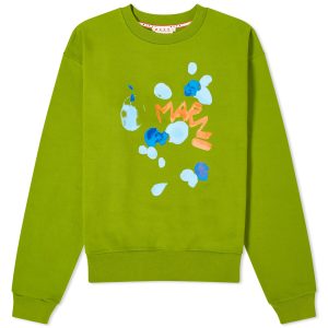 Marni Dripping Flower Crew Sweat