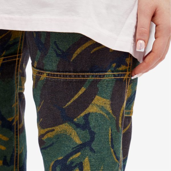 Martine Rose Reversible Camo Print Jeans