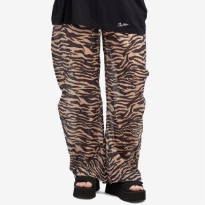 The Attico Zebra Print Beach Trousers