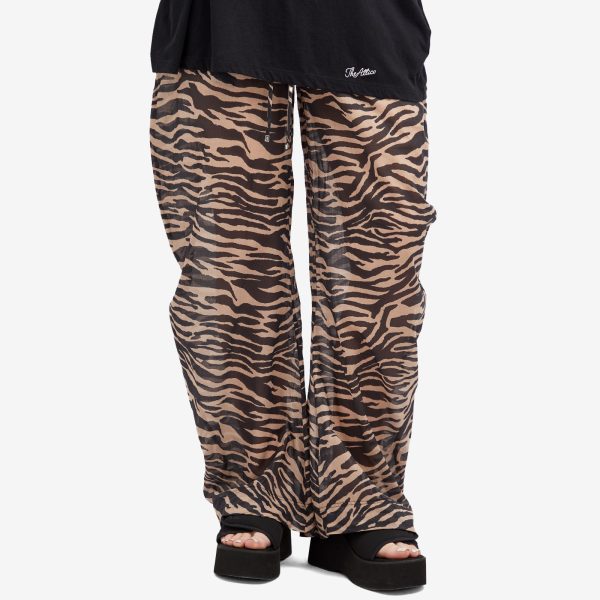 The Attico Zebra Print Beach Trousers