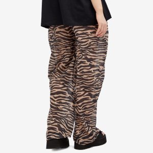 The Attico Zebra Print Beach Trousers