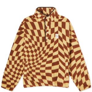 Obey Wavy Print Fleece Jacket