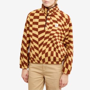 Obey Wavy Print Fleece Jacket