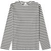 Nudie Long Sleeve Charles Sailor Stripe T-Shirt