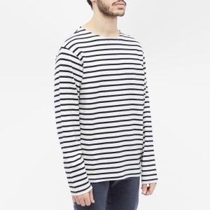 Nudie Long Sleeve Charles Sailor Stripe T-Shirt