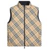 Burberry Nylon Check Puffer Gilet