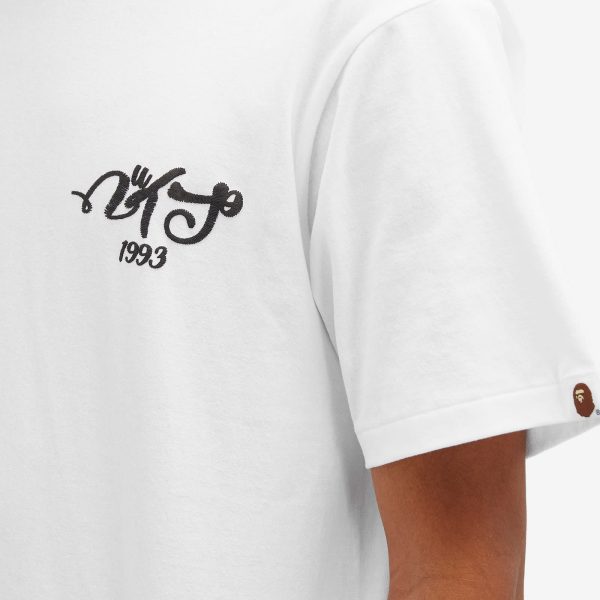 A Bathing Ape Embroidery Style Souvenir Logo T-Shirt