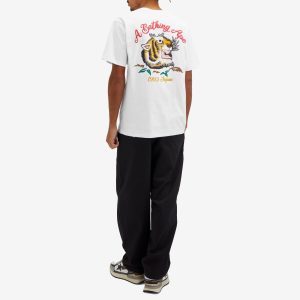 A Bathing Ape Embroidery Style Souvenir Logo T-Shirt