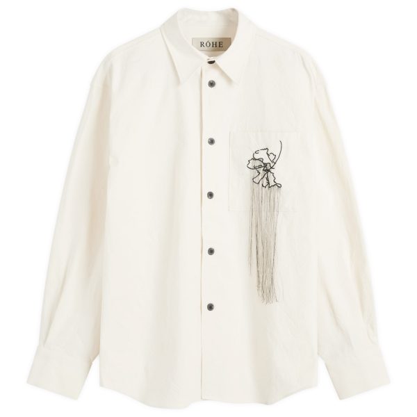 Róhe Tulip Embroidered Long Sleeve Shirt