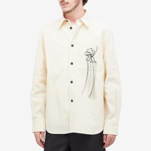 Róhe Tulip Embroidered Long Sleeve Shirt