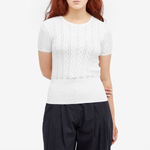 JW Anderson Pointelle Cap Sleeve Top