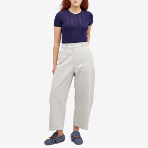 JW Anderson Pointelle Cap Sleeve Top