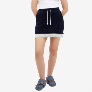 JW Anderson Contrast Hem Chenille Skirt