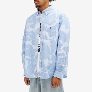 A Bathing Ape Solid Camo Button Down Shirt