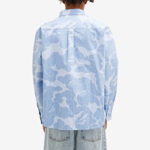 A Bathing Ape Solid Camo Button Down Shirt