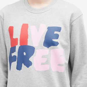 Comme des Garçons SHIRT Live Free Crew Sweatshirt