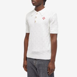 Casablanca Boucle Knit Polo