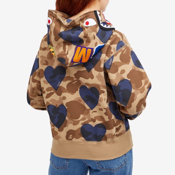 A Bathing Ape I Love Bape Shark Full Zip Hoodie