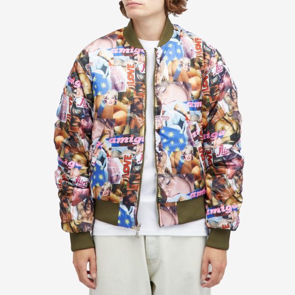 Carne Bollente Desire Connections Reversible Bomber Jacket