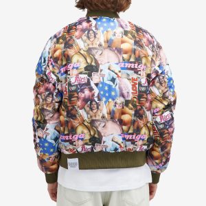 Carne Bollente Desire Connections Reversible Bomber Jacket