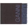 GANNI Recycled Wool Fringed Scarf