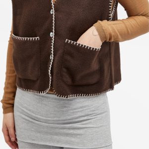 DONNI. Polar Fleece Stitch Vest