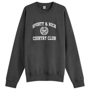 Sporty & Rich Varsity Crest Sweatshirt