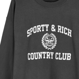 Sporty & Rich Varsity Crest Sweatshirt