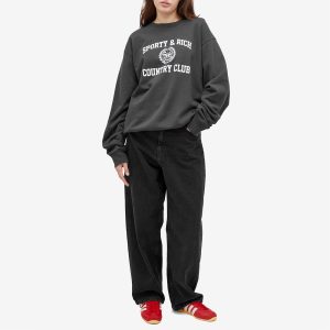 Sporty & Rich Varsity Crest Sweatshirt