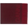 GANNI Recycled Wool Fringed Scarf