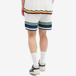 Casablanca Crochet Tennis Shorts