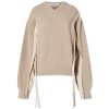 JW Anderson Woven Insert V-Neck Jumper