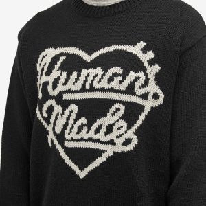 Human Made Knitted Heart Crew Neck Jumper