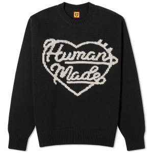 Human Made Knitted Heart Crew Neck Jumper