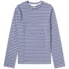 Save Khaki Organic Hemp Stripe Long Sleeve T-Shirt