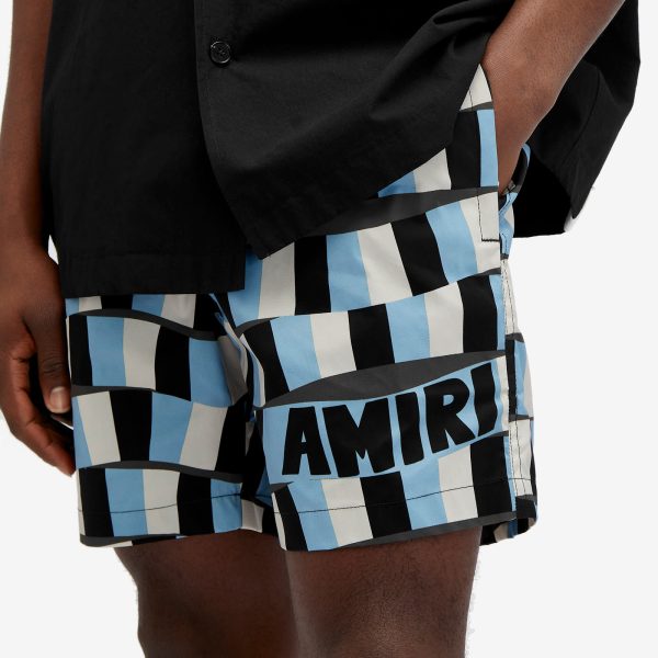 AMIRI Checkered Snake Swim Shorts