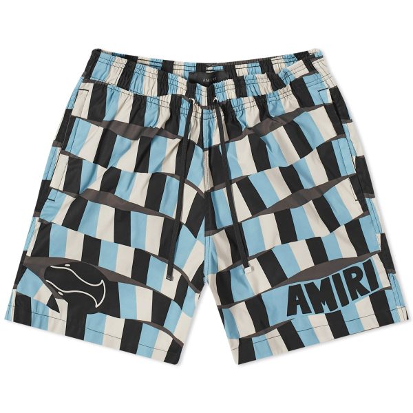 AMIRI Checkered Snake Swim Shorts