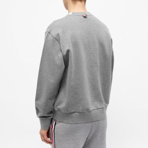 Thom Browne 4 Bar Mock Neck Sweat