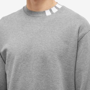 Thom Browne 4 Bar Mock Neck Sweat