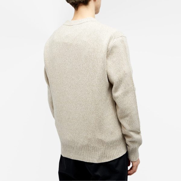 AMI Paris Tonal Heart Cashmere Crew Knit