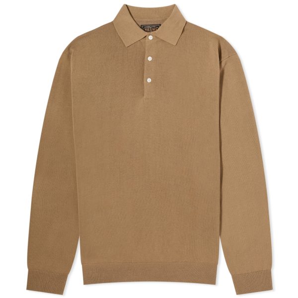 Beams Plus 12g Knit Long Sleeve Polo