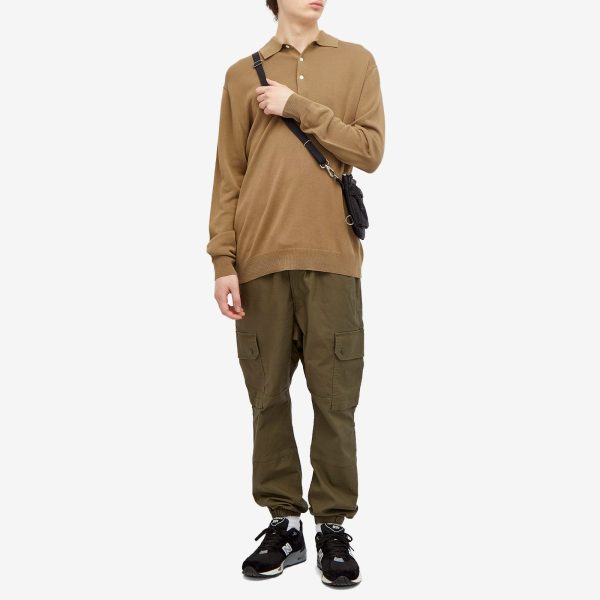 Beams Plus 12g Knit Long Sleeve Polo